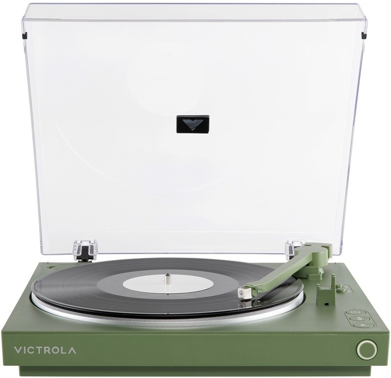 Gramofón Victrola VPT-800-GRN-INT z čelnej strany