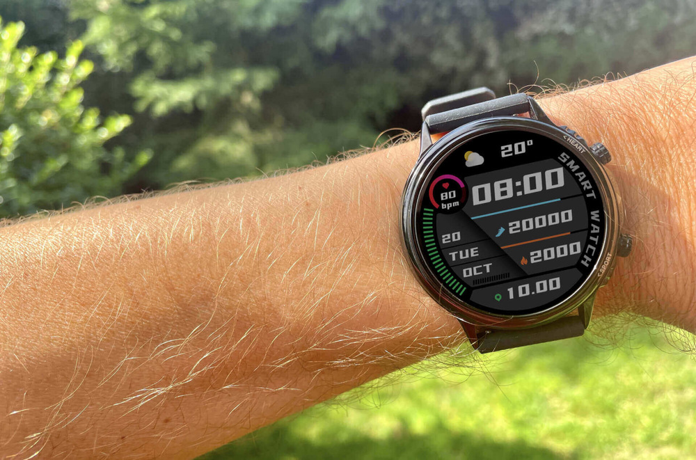 Chytré hodinky Carneo Prime slim - růžové