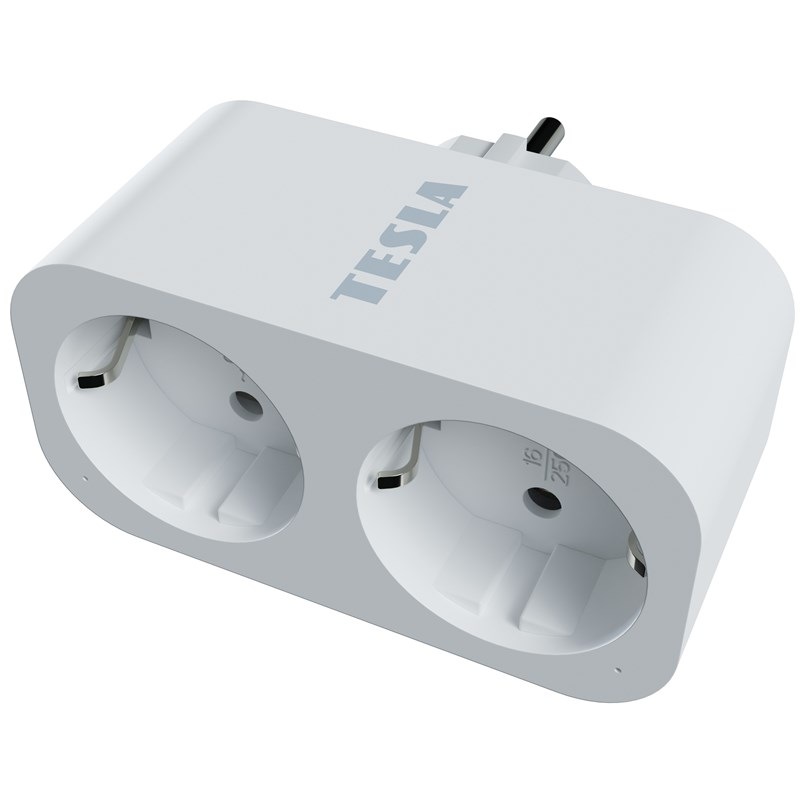 Inteligentná zásuvka Tesla Dual SD300 biela