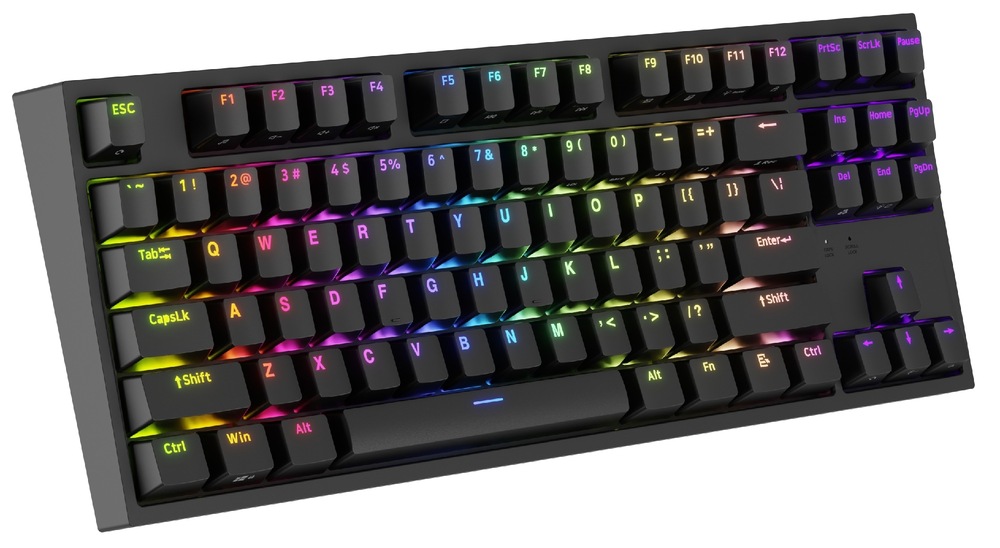 Klávesnica Genesis THOR 404 TKL, RGB, US layout, Gateron Yellow Pro čierna Genesis THOR 404 RGB US Gateron Yellow Pro