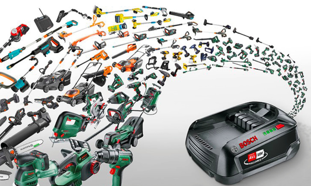 Kosačka Bosch ROTAK 18V2-43 (bez baterie) Akumulátor Bosch 18V POWER FOR ALL kompatibilný so širokým radom domáceho a záhradného náradia