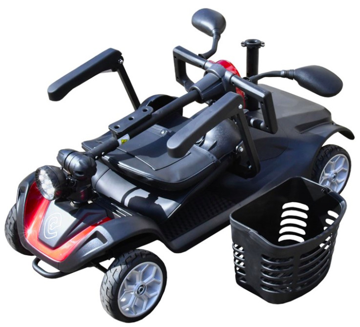 Elektrický vozík RACCEWAY SOLID sivý Elektrický štvorkolesový vozík RACCEWAY® SOLID, sivý