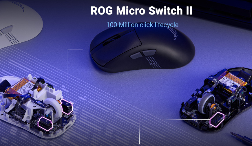 Asus ROG Keris II Origin, čierna