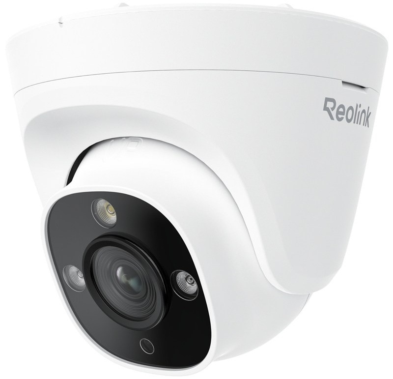 Bezpečnostný dome kamera Reolink s objektívom a IR LED diódami.