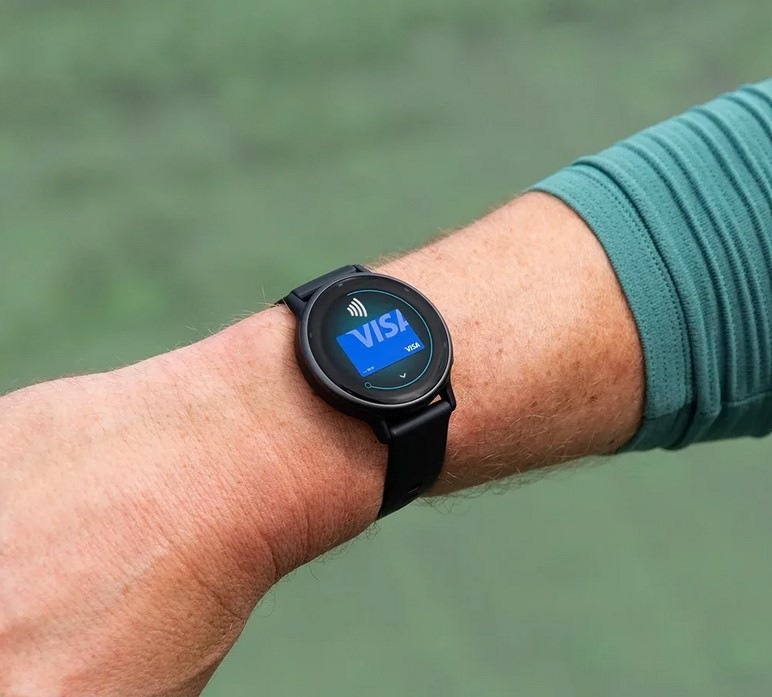 Inteligentné hodinky Garmin vívoactive 5 - Slate / Black Silicone Band