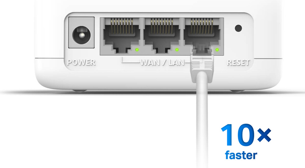 Kompletný Wi-Fi systém Mercusys Halo H60X, AX1500, Wi-Fi 6, (3-Pack) biely
