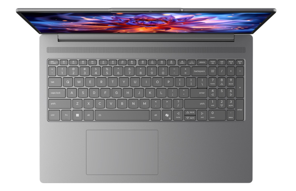 Notebook Lenovo IdeaPad Pro 5 16IPH11 sivý Klávesnica notebooku Lenovo IdeaPad Pro 5 16IPH11 zhora