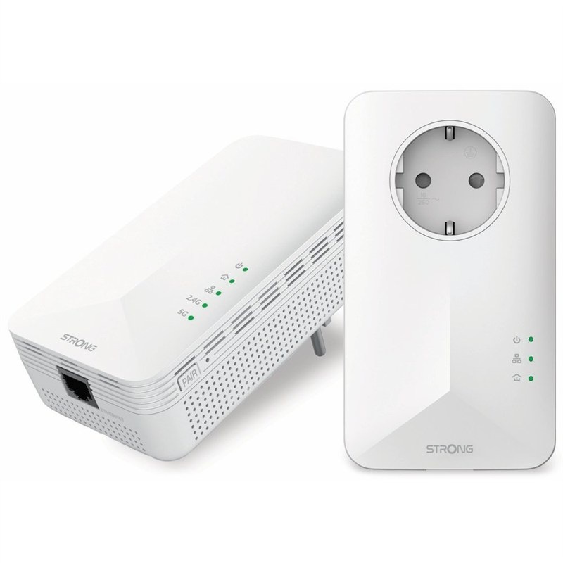 Sieťový rozvod LAN po 230V Strong obsahuje 2 adaptéry