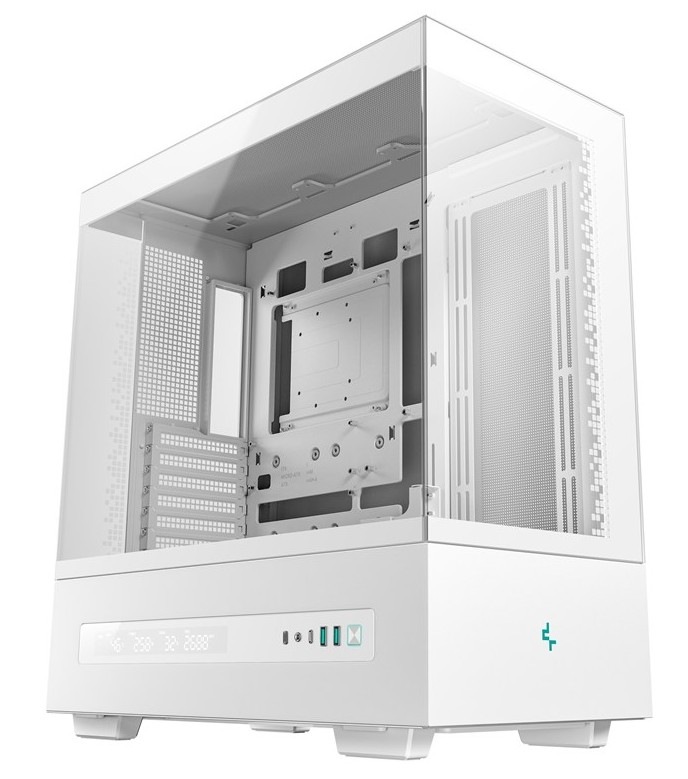 PC skriňa DeepCool CH690 Digital, biela farba.
