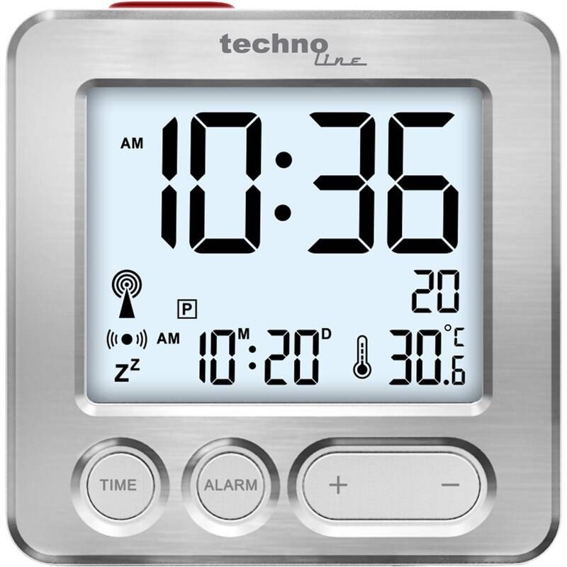 Budík TechnoLine WT 265 strieborný