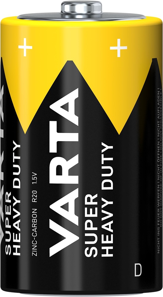 Batérie zinkovo-uhlíková Varta Super Heavy Duty D, R20, blister 2ks Batérie zinkovo-uhlíková Varta Super Heavy Duty D, R20, blister 2ks