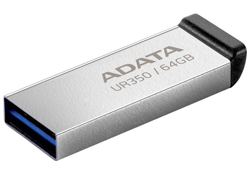 USB flashdisk ADATA UR350 64GB čierny/strieborný