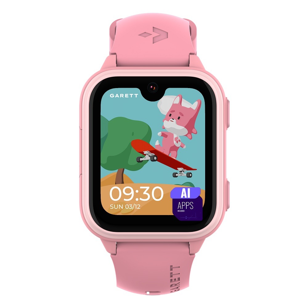 Chytré hodinky Garett Smartwatch Kids Vibe AI 4G - ružové