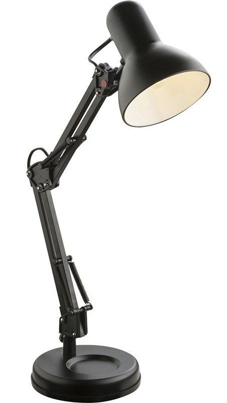Stolová lampička GLOBO s výkonom 40 W, čierna farba