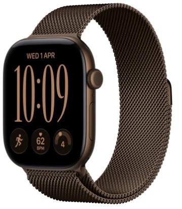 Inteligentné hodinky Apple Watch Series 12 GPS 46 mm tmavo bronzový hliník, tmavo bronzový milánsky ťah - M/L Chytré hodinky Apple Watch Series 12 GPS 46 mm tmavo bronzový hliník, tmavo bronzový milánsky ťah - M/L