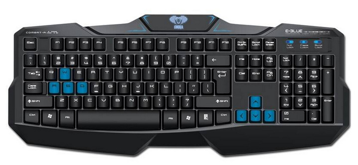 Klávesnica E-Blue Cobra EKM746, CZ/SK čierna E-Blue Cobra EKM746, CZ/SK (EKM746BKCZ-IU) čierna