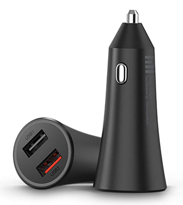 Adaptér do auta Xiaomi Mi 37W DualPort Car Charger čierny Adaptér do auta Xiaomi Mi 37W DualPort Car Charger čierny