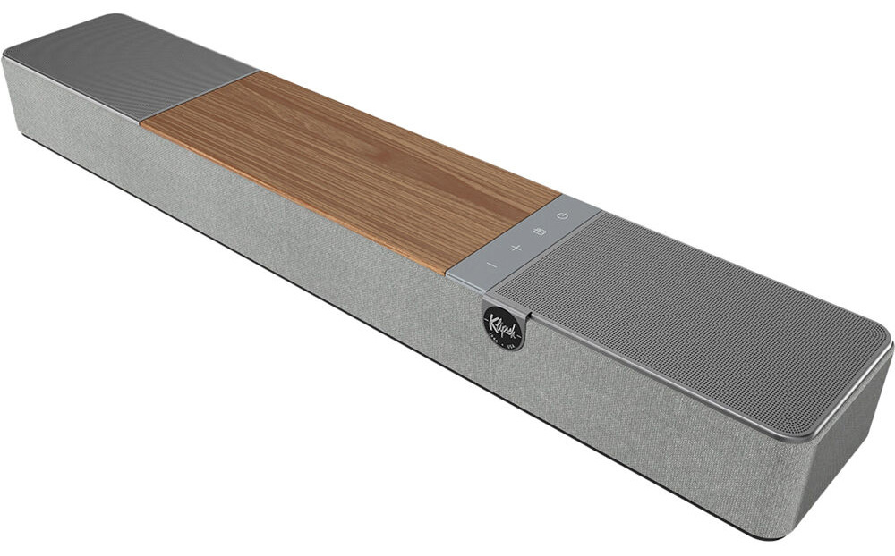 Soundbar Klipsch Flexus Core 100 s technológiou Dolby Atmos, hnedosivá farba