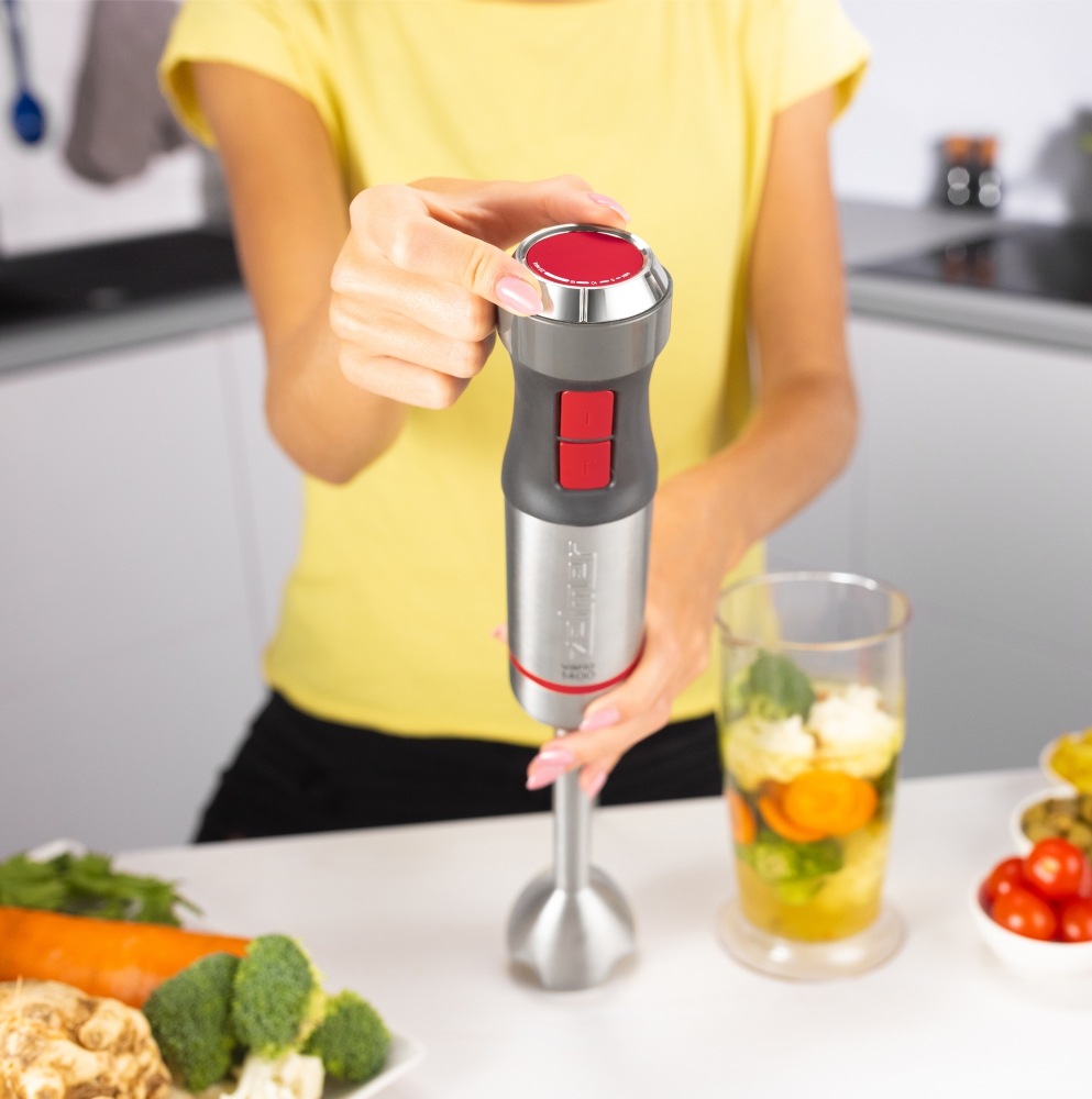Ponorný mixér Zelmer ZHB4650 strieborný/červený Ponorný mixér Zelmer ZHB4650 strieborný/červený