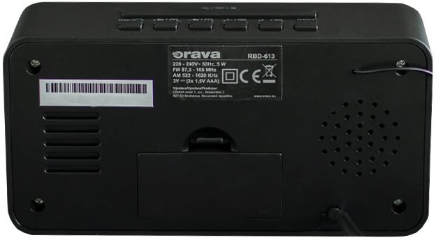 Rádiobudík Orava RBD-613 čierny Rádiobudík Orava RBD-613, čierny