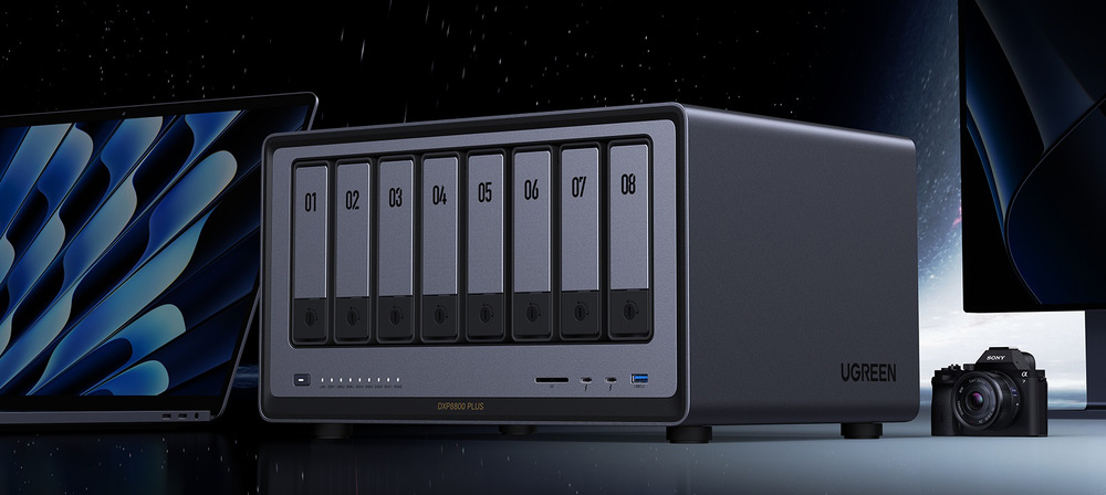 Sieťové úložisko UGREEN NASync DXP8800 Plus sivé