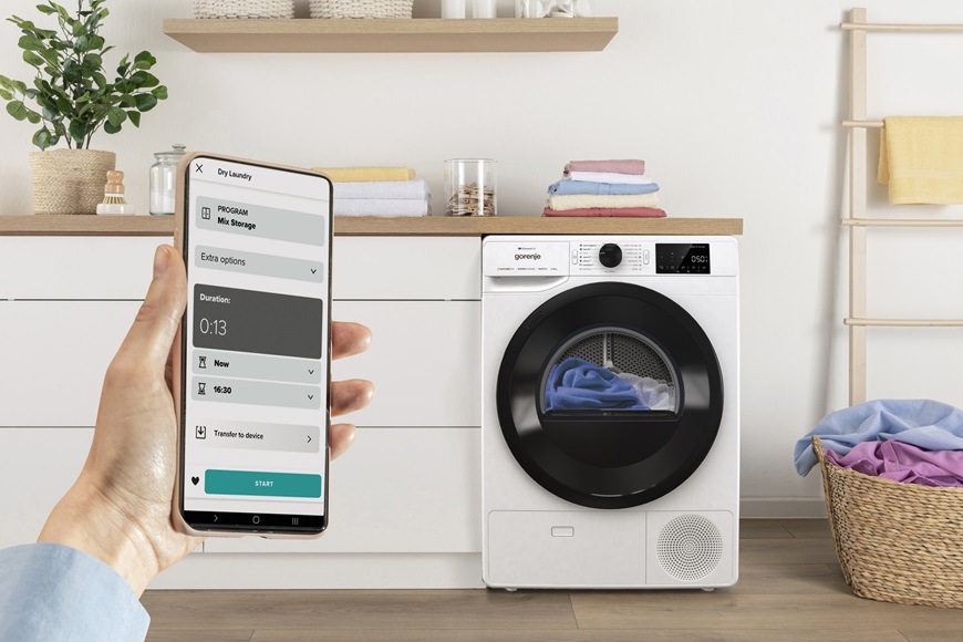 Sušička bielizne Gorenje D2PNE83GNLW/CZ biela Sušička prádla Gorenje D2PNE83GNLWCZ, biela, ConnectLife