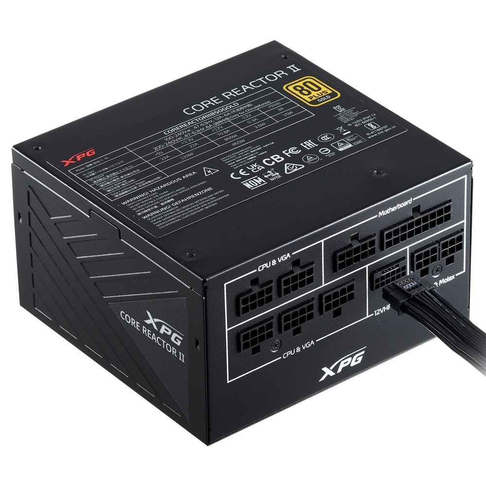Zdroj ADATA XPG Core Reactor II 850W Gold čierny Zdroj ADATA XPG Core Reactor II 850W Gold čierny
