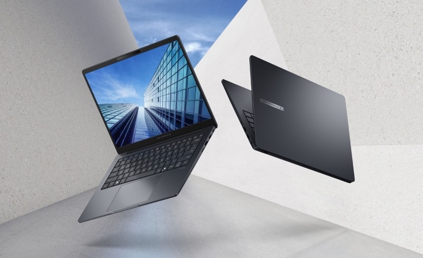 Notebook Asus ExpertBook B3 sivý Predná a zadná strana notebooku Asus ExpertBook B3