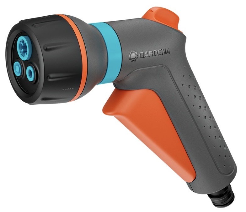 Záhradná sprcha Gardena s ergonomickou rukoväťou, tri režimy rozstreku