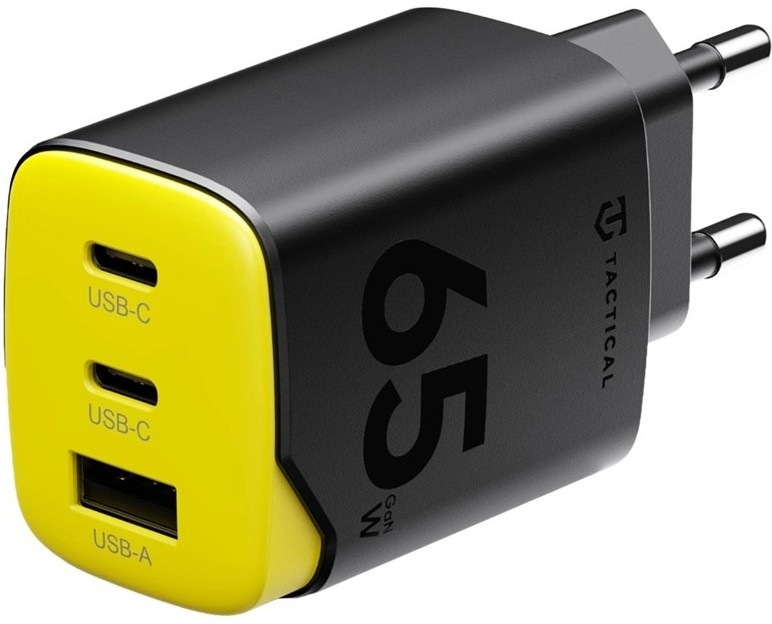 Nabíjačka do siete Tactical Minimi GaN s výkonom 65 W porty 2×USB-C/1×USB-A  