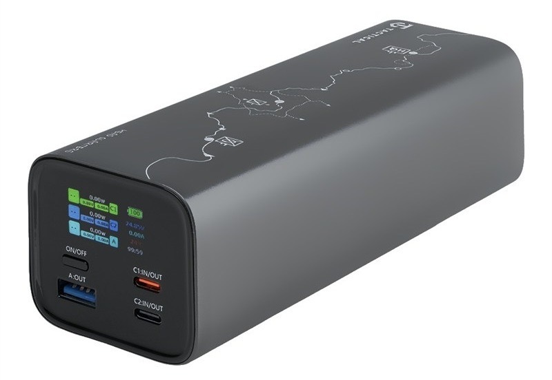 Powerbanka Tactical s kapacitou 27 000 mAh, šedá farba