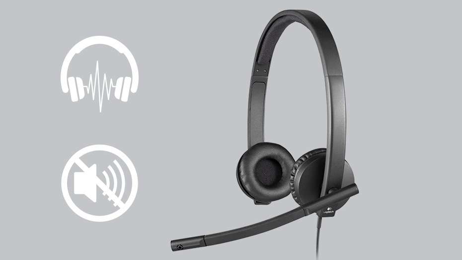 Headset Logitech H570e čierny