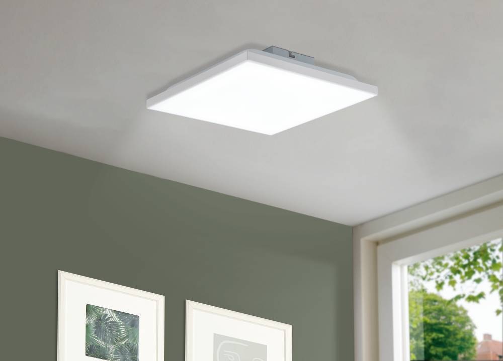 LED stropné svietidlo Eglo Calemar, štvorcové, 28,7 cm biele Stropné svietidlo Eglo Calemar, štvorcové, 28,7 cm - biele