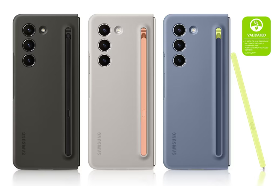 Kryt na mobil Samsung Galaxy Z Fold5, S Pen béžový