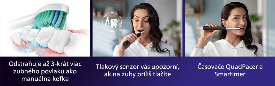 Zubná kefka Philips Sonicare 3100 HX3673/14 čierny Zubná kefka Philips Sonicare 3100 HX3673/14 čierny