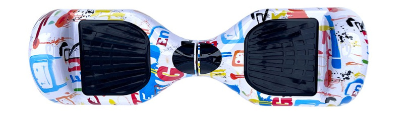 Hoverboard Kolonožka® Lite crazy biely Hoverboard Kolonožka® Lite crazy white z prednej strany