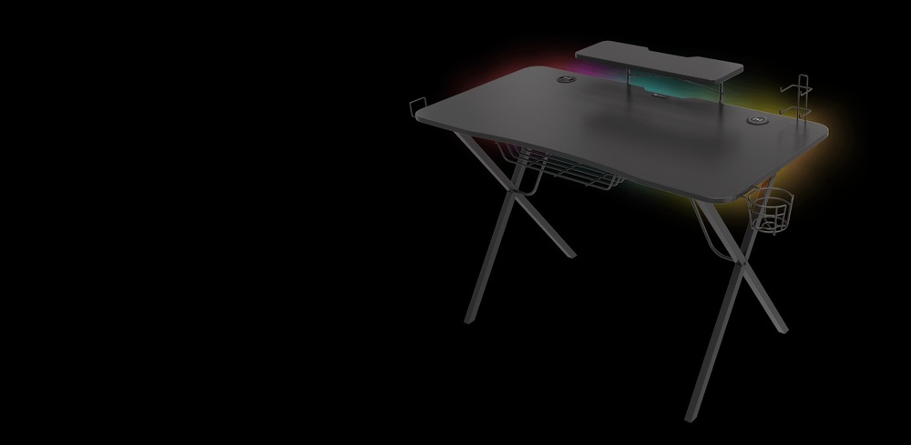 Herný stôl Genesis HOLM 300 RGB čierny Genesis HOLM 300 RGB