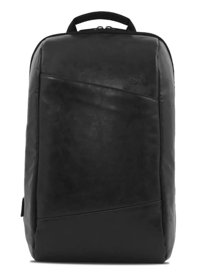 Batoh na notebook Puro Byday ecoleather na notebook do 15,6" čierny