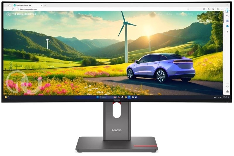 Prehnutý monitor Lenovo ThinkVision P34WD-40, čierna farba