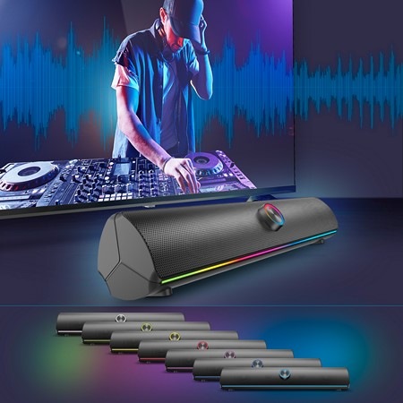 Reproduktor YENKEE YSP 1002 RGB SPARK čierny Reproduktor YENKEE YSP 1002 RGB SPARK čierny