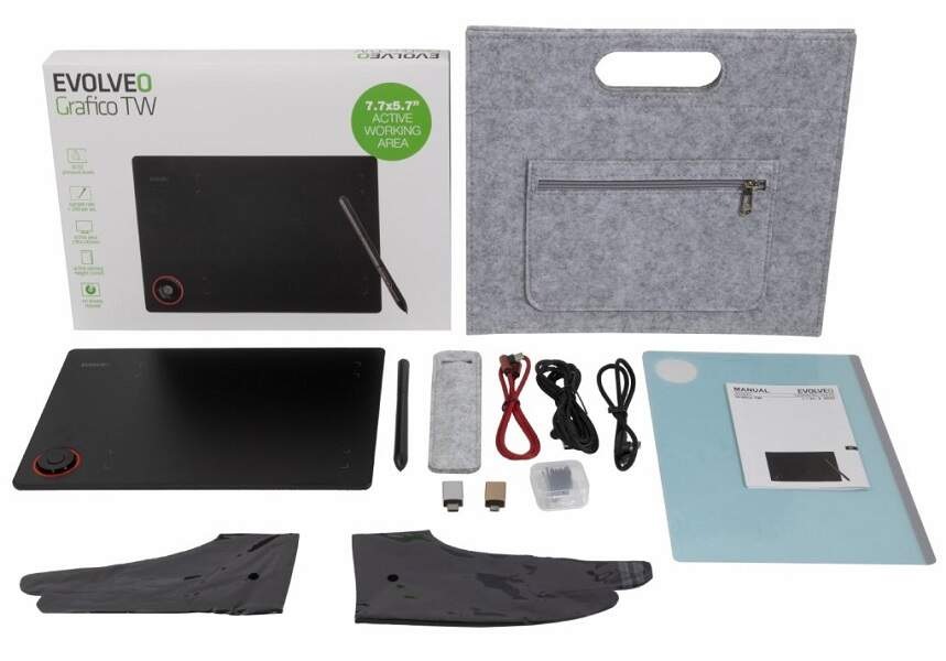Grafický tablet Evolveo Grafico TW čierny Grafický tablet Evolveo Grafico TW čierny