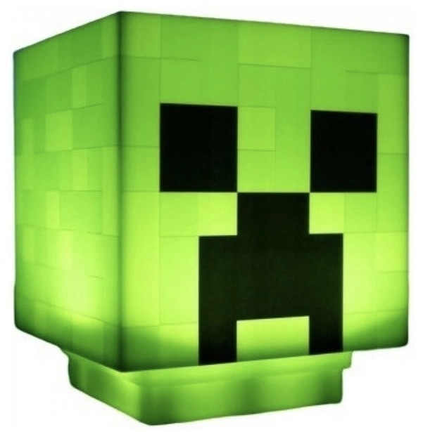 Dekoratívne LED Paladone Minecraft Crepper zelené