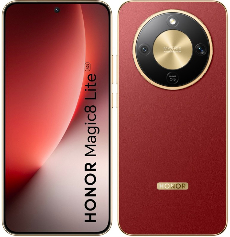 Mobilný telefón HONOR Magic8 Lite 5G so 6,79 palcovým AMOLED displejom a zadným fotoaparátom, hnedá farba