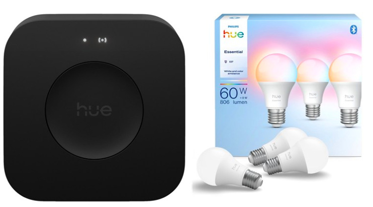 Riadiaca jednotka Philips Hue Bridge 2.0 s vonkajším pohybovým senzorom pre inteligentné osvetlenie, čierna