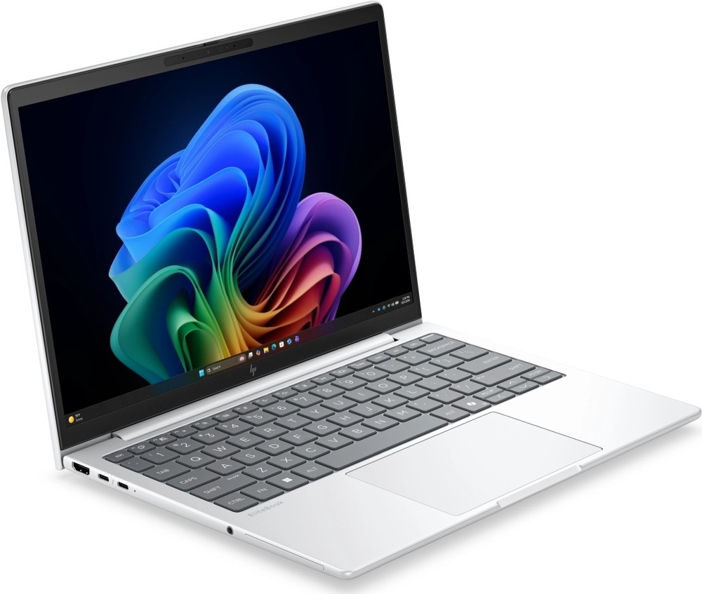 Notebook HP EliteBook 8 G2i 13" strieborný Pohľad šikmo zo strany na notebook HP EliteBook 8 G2i s dlhou výdržou batérie