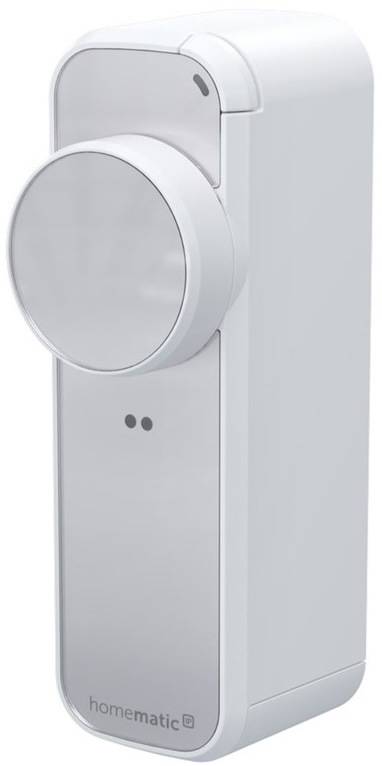 Chytrý pohon dverného zámku Homematic IP PRO v bielej farbe.