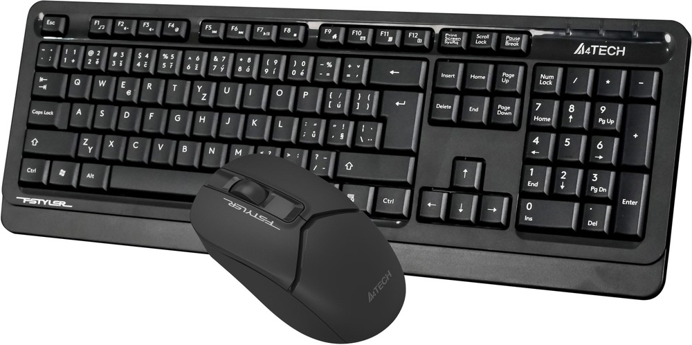 Klávesnica s myšou A4Tech FG1012 čierna Klávesnica s myšou A4Tech FG1012 - čierna