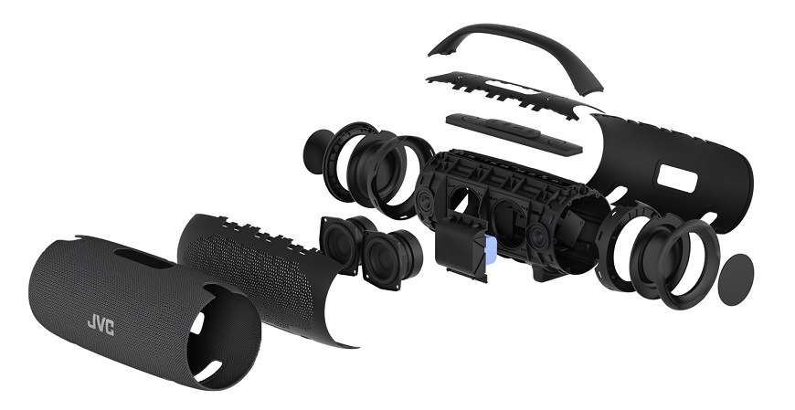 Prenosný reproduktor JVC XS-E524B čierny „bezdrôtový
