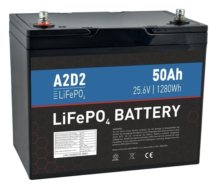 Akumulátor Avacom s kapacitou 50 000 mAh, technológia LiFePO4