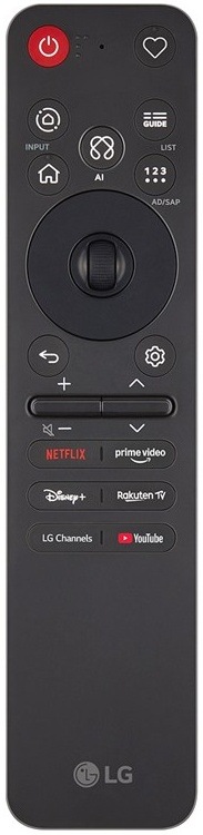 Chytrý ovládač LG s hlasovým ovládaním k televízii LG..